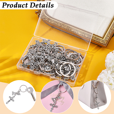 20Pcs Alloy Enamel Keychains KEYC-SC00057-1