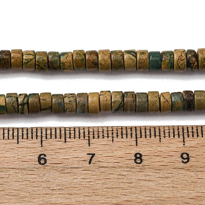 Natural Verdite Stone Beads Strands G-L624-I11-2x4mm-1