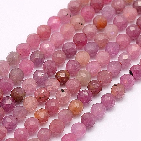 Natural Ruby Beads Strands G-F509-16-3mm-1