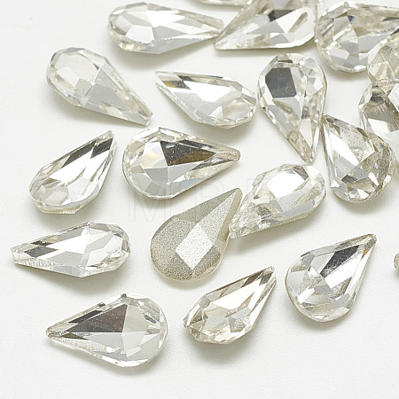 Pointed Back Glass Rhinestone Cabochons RGLA-T082-5x8mm-01-1