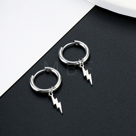 304 Stainless Steel Hoop Earrings FS-WG93B8B-01-1