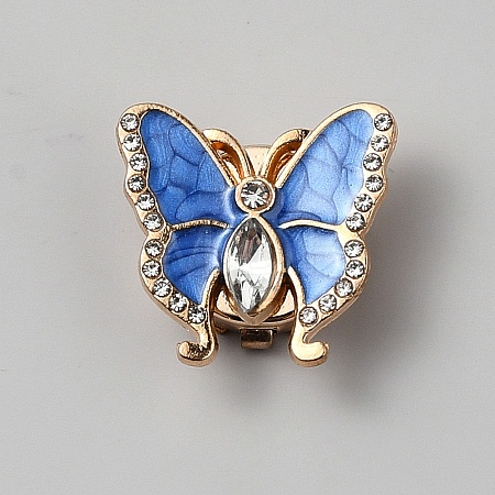 Alloy Rhinestone Cufflinks BUTT-WH0024-077A-1