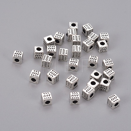 Tibetan Style Alloy Spacer Beads X-LFH10004Y-1
