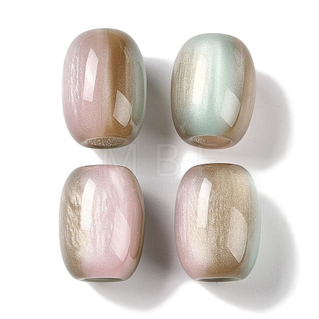 Triple Color Resin European Beads RESI-F055-13A-1
