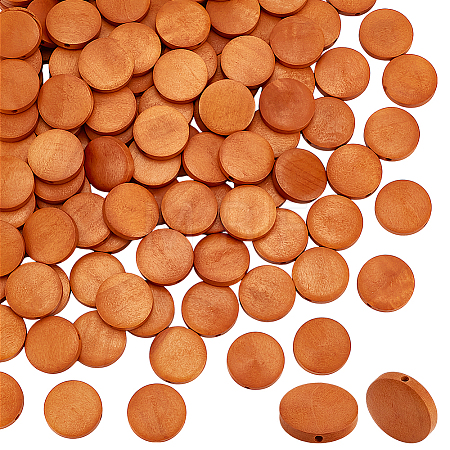Natural Pear Wood Beads WOOD-GO0001-17B-1
