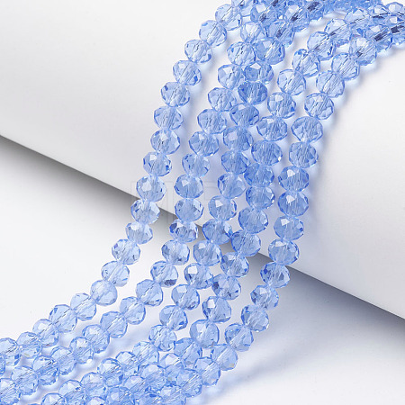 Glass Beads Strands EGLA-A034-T4mm-D14-1