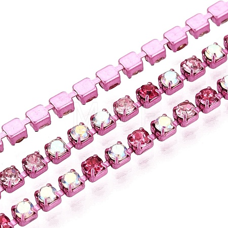 Iron Rhinestone Cup Chains CH-Q006-02A-07-1