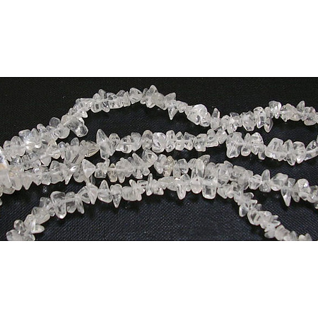 Natural Quartz Crystal Chips Beads Strands X-F019-1
