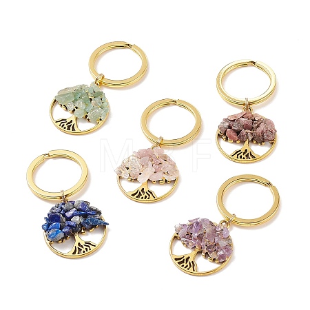 Natural Stone Keychains KEYC-JKC00327-1