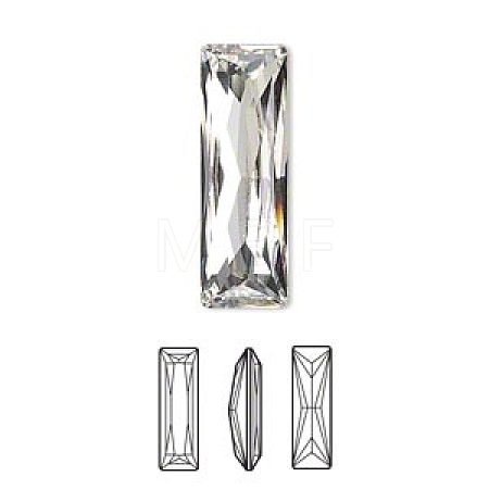 Austrian Crystal Rhinestone Cabochons 4547-30x10-001(F)-1