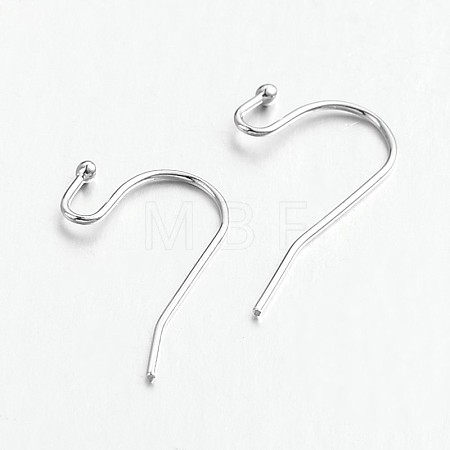 Brass Earring Hooks for Earring Designs KK-M142-01P-RS-1