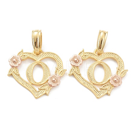 Real 18K Gold Plated Brass  Pendants KK-J042-43G-O-1
