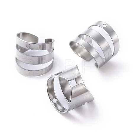 Tarnish Resistant Unisex 304 Stainless Steel Ear Cuff Findings X-STAS-E466-10P-1