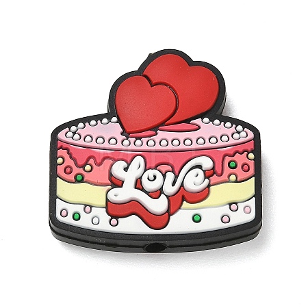 Valentine's Day Silicone Beads SL-CBACE28-04F-1