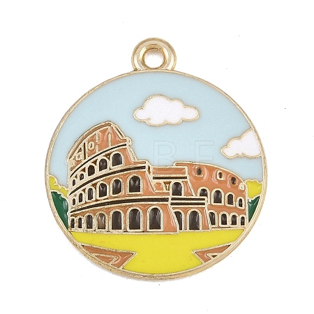 Alloy Enamel Pendants FIND-E054-06B-1