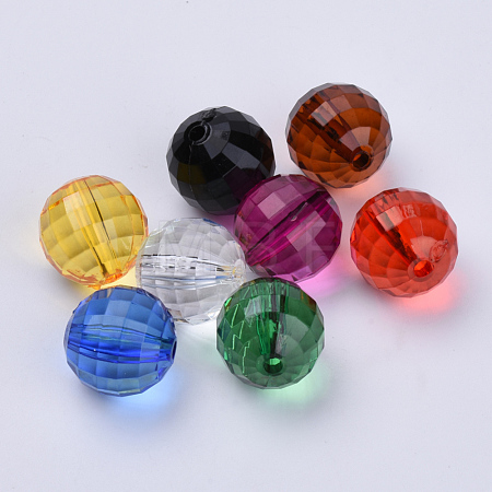 Transparent Acrylic Beads TACR-Q254-10mm-V-1
