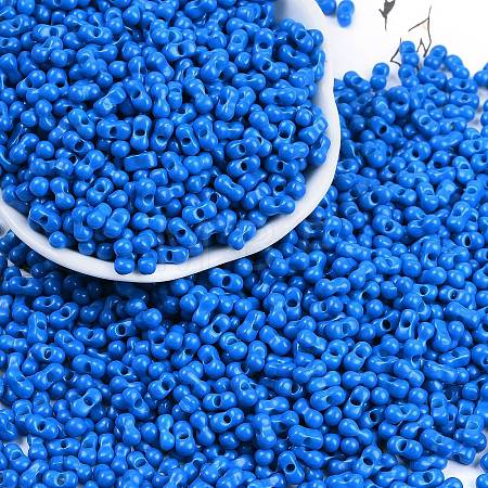 Baking Paint Glass Seed Beads SEED-K010-A15-1