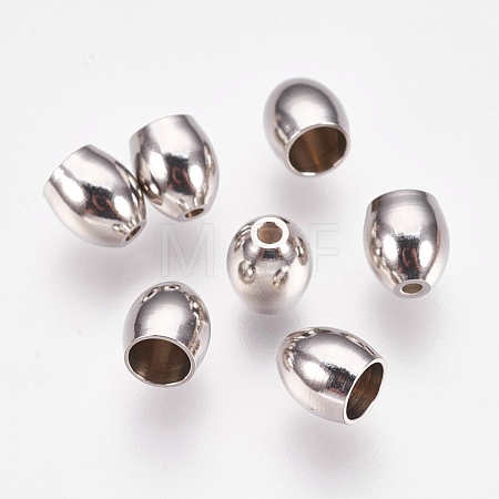 Tarnish Resistant 201 Stainless Steel Cord Ends STAS-L205-16P-1