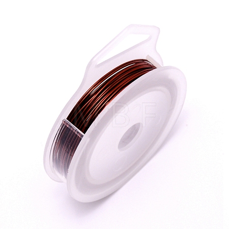 Round Copper Craft Wire CWIR-WH0001-0.8mm-10-1