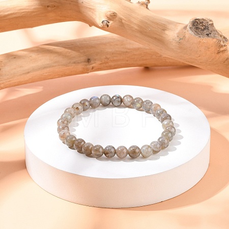 Stretchy Gemstone Bracelets BJEW-C259-6mm-2A-1