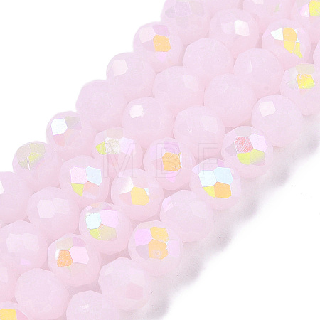 Electroplate Glass Beads Strands EGLA-A044-J6mm-L02-1