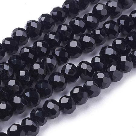 Glass Beads Strands EGLA-J042-4mm-08-1