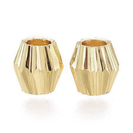 Brass Spacer Beads KK-F821-04G-1