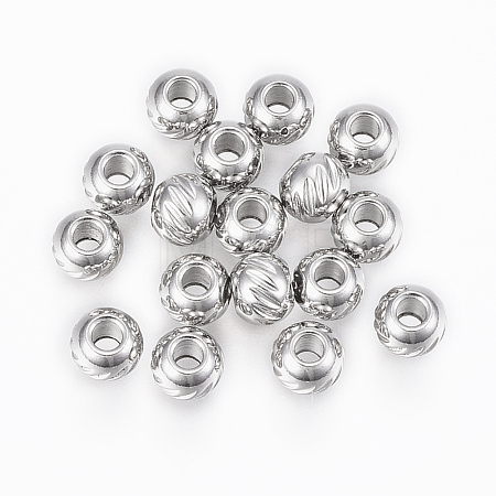 Tarnish Resistant 304 Stainless Steel Beads X-STAS-G154-36-4mm-1