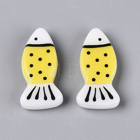 Printed Opaque Resin Beads RESI-N043-22F-1