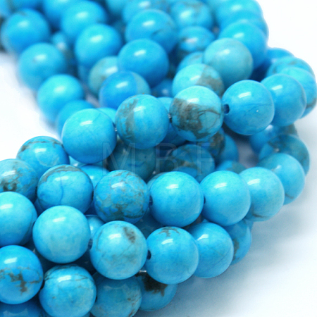 Natural Howlite Beads G-G904-8mm-01-1