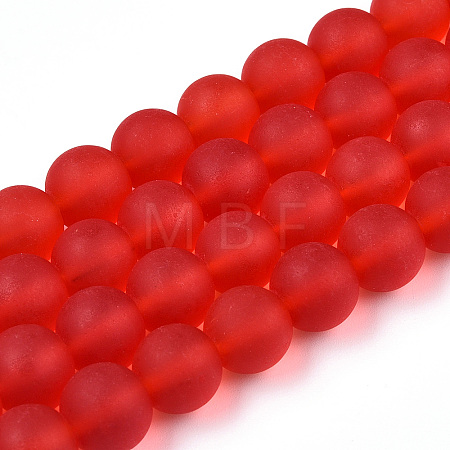 Transparent Glass Beads Strands X-GLAA-T032-T10mm-MD09-1