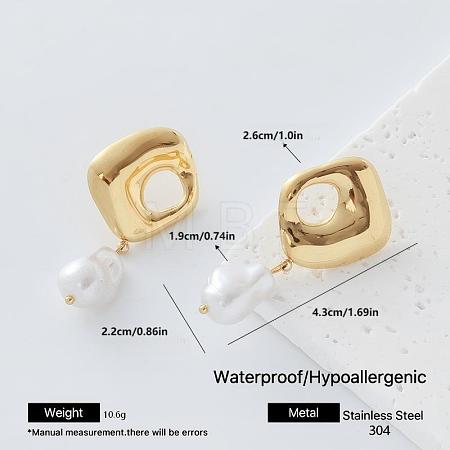 304 Stainless Steel Stud Earrings for Women DD3095-5-1