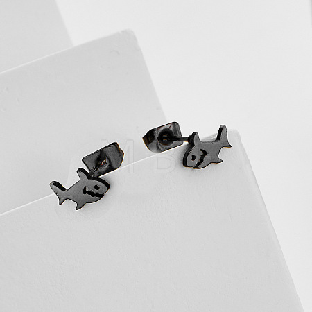 304 Stainless Steel Stud Earrings FS-WG85980-02-1