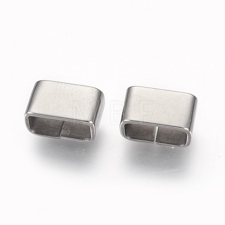 Non-Tarnish 201 Stainless Steel Slide Charms X-STAS-G187-30P-1
