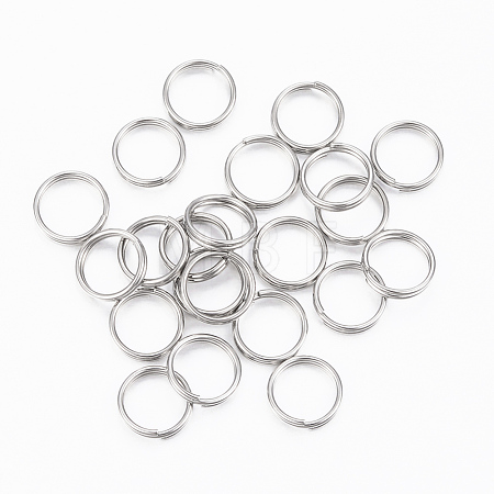 Tarnish Resistant 304 Stainless Steel Split Rings STAS-H413-05P-C-1