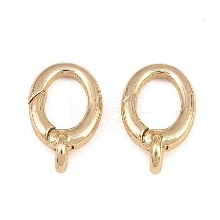 Brass Spring Gate Rings KK-CBAA482-02G-1