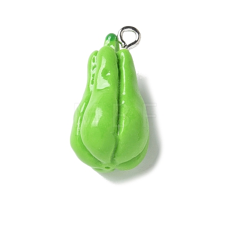 Resin Iron Pendants RESI-D280-15-1