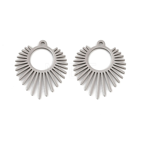 201 Stainless Steel Pendants STAS-U052-02E-P-1