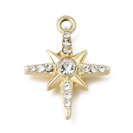 UV Plating Alloy Crystal Rhinestone Pendants RB-CBAD37D-12G-1