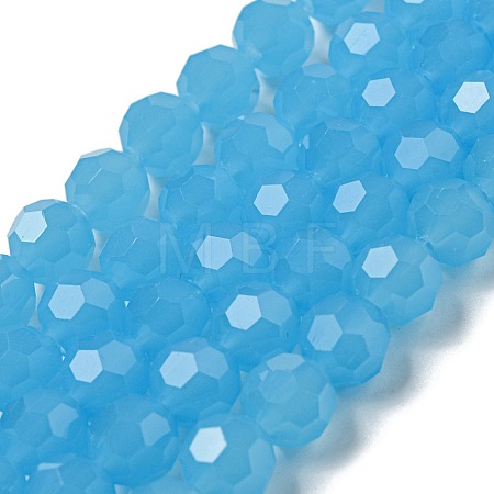 Imitation Jade Glass Beads Stands EGLA-A035-J8mm-D04-1