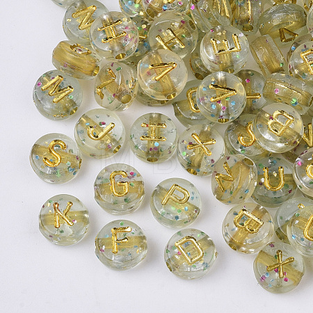 Plating Transparent Acrylic Beads TACR-T008-01A-1
