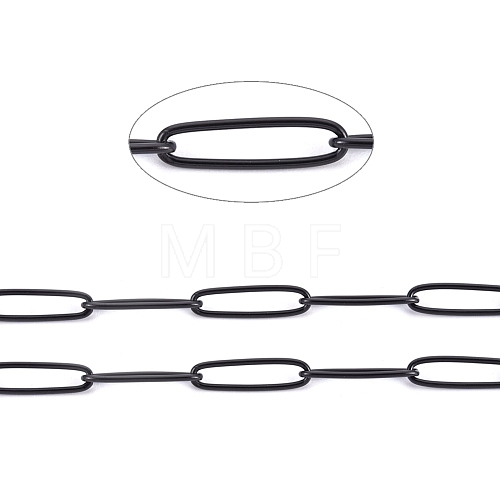 304 Stainless Steel Paperclip Chains CHS-F010-01C-B-01-1