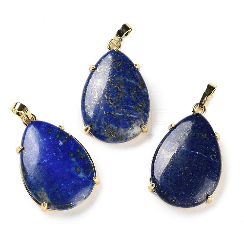 Natural Lapis Lazuli Pendants G-U002-01G-C-1