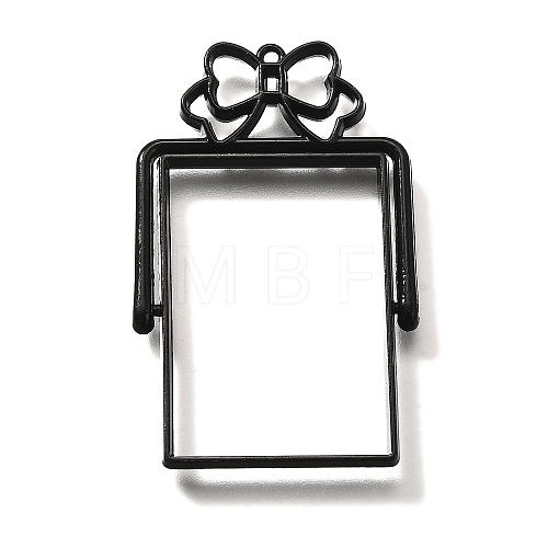 Alloy Open Back Bezel Pendants PALLOY-I223-10EB-1