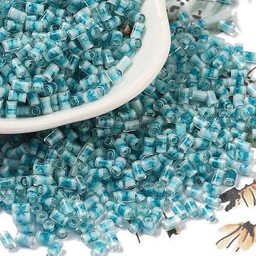 Two Tone Inside Colours Transparent Glass Seed Beads SEED-C004-05L-1