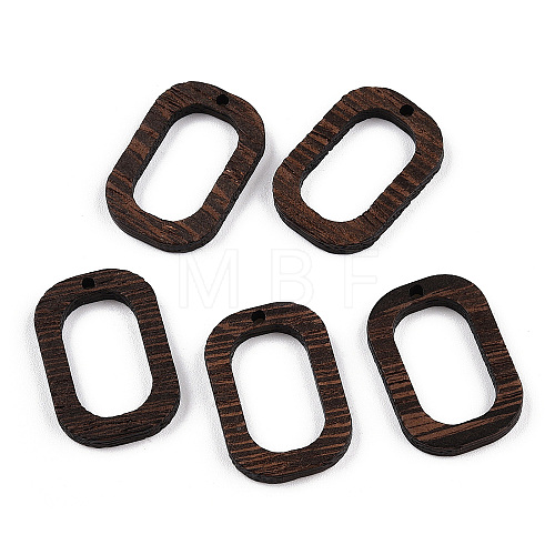 Natural Wenge Wood Pendants WOOD-T023-41-1