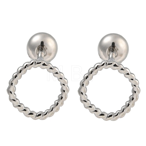 304 Stainless Steel Cartilage Earrings EJEW-B066-01H-P-1