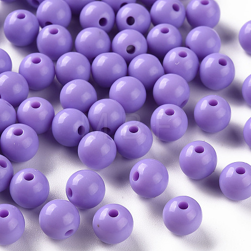 Opaque Acrylic Beads X-MACR-S370-C8mm-A32-1