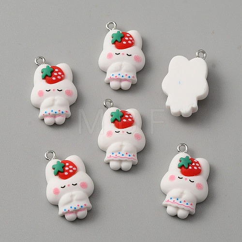 Opaque Resin Pendants RESI-CJC0006-030-1