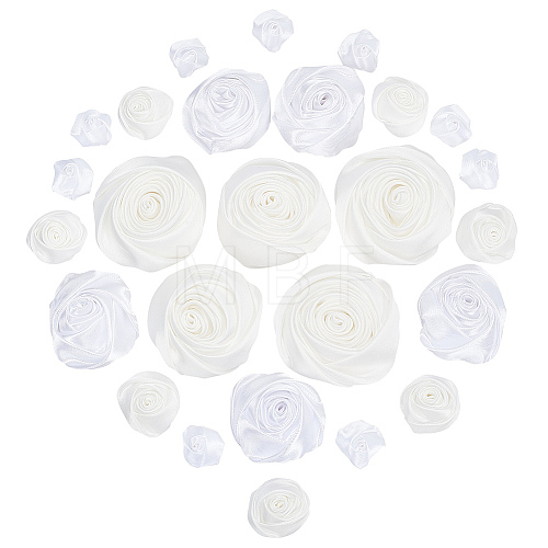 WADORN 26Pcs 4 Style Satin Cloth Ornament Accessories FIND-WR0011-22A-1